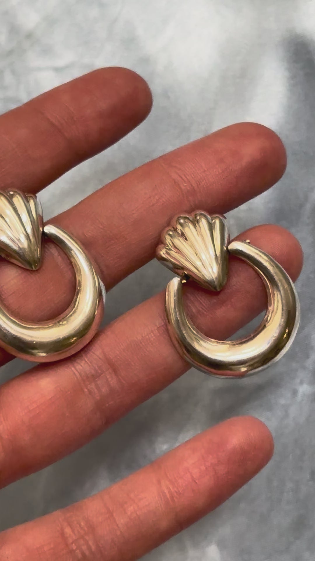 Silver Shell Earrings